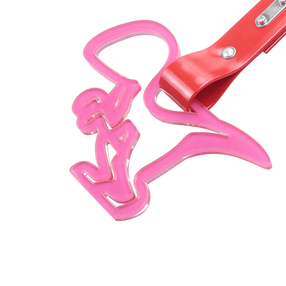 Brand New Dinosaur Pink JDM TSURIKAWA Ring Subway Train Bus Handle Red Strap Charm Drift