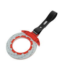 Load image into Gallery viewer, Brand New Brake Rotors Red TSURIKAWA Ring Subway Train Bus Handle Black Strap Charm Drift