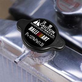 Brand New JDM 1.3bar 15mm Ralliart Racing Black Radiator Cap S Type For Mitsubishi