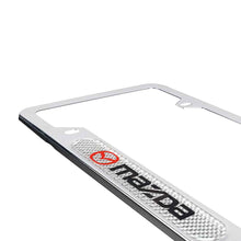Load image into Gallery viewer, Brand New Universal 2PCS Mazda Chrome Metal License Plate Frame