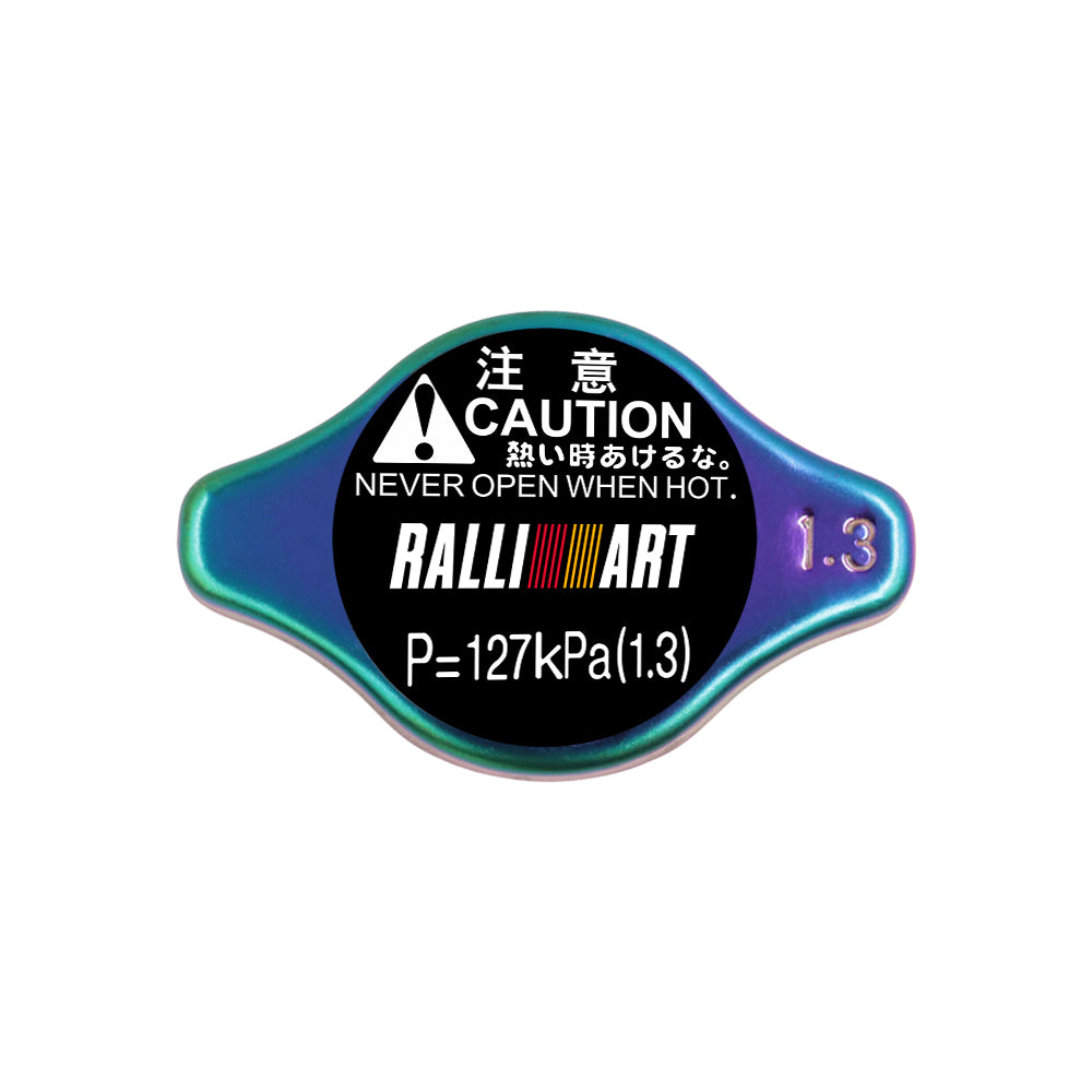 Brand New JDM 1.3bar 9mm Ralliart Racing Neo Chrome Racing Cap High Pressure Radiator Cap For Mitsubishi
