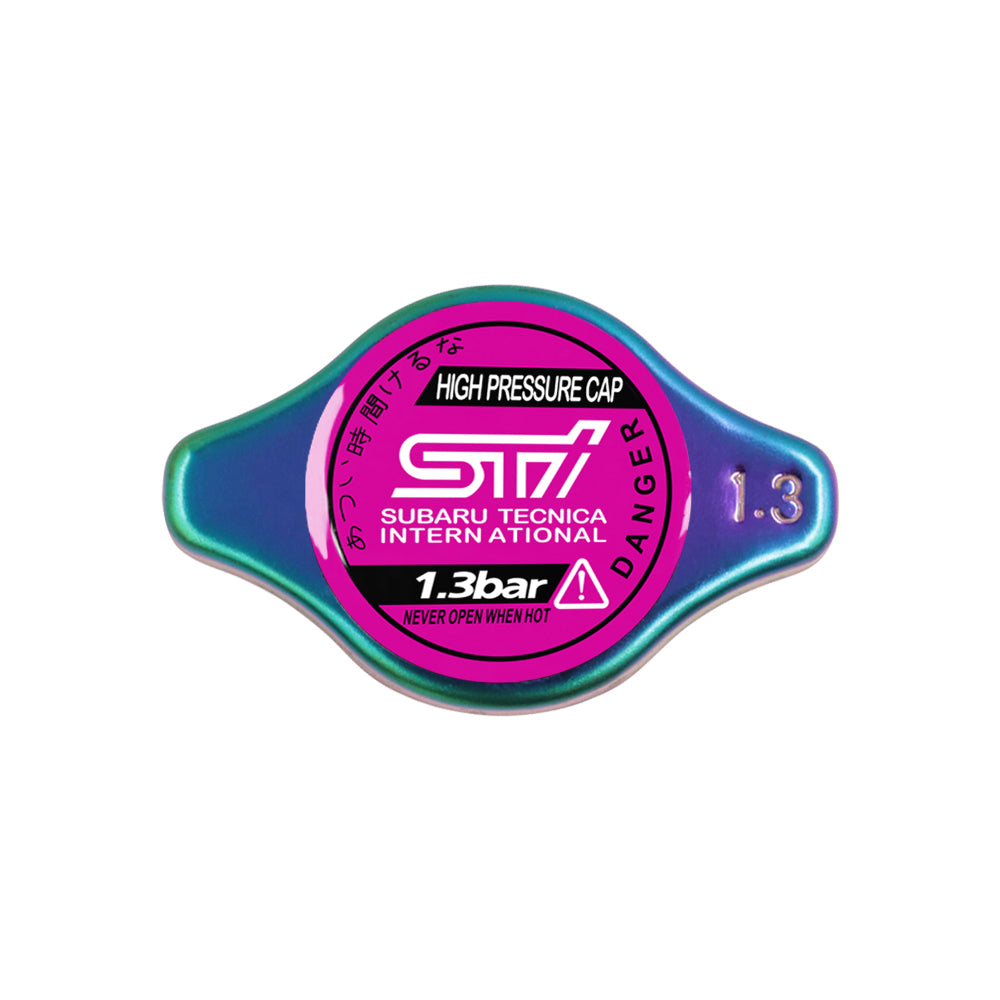 Brand New JDM 1.3bar 9mm Subaru STI Neo Chrome Racing Cap High Pressure Radiator Cap