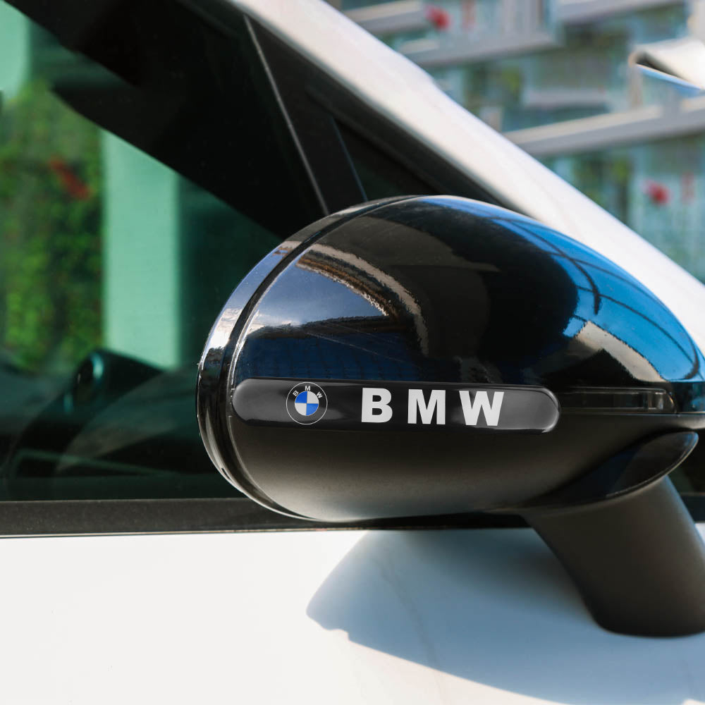Brand New 4PCS BMW Glossy Black Car Trunk Side Fenders Door Badge Scratch Guard Sticker - JK Racing Inc
