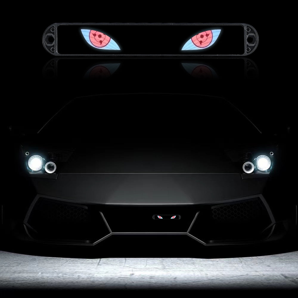 BRAND NEW 1PCS SHARINGAN EYE NEW LED LIGHT CAR FRONT GRILLE BADGE ILLUMINATED DECAL STICKER