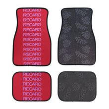 Load image into Gallery viewer, Brand New Universal 4PCS V7 RECARO STYLE RED Racing Fabric Car Floor Mats Interior Carpets