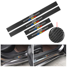 Load image into Gallery viewer, Brand New 4PCS Universal Mugen Power Real Carbon Fiber Black Car Door Scuff Sill Cover Panel Step Protector