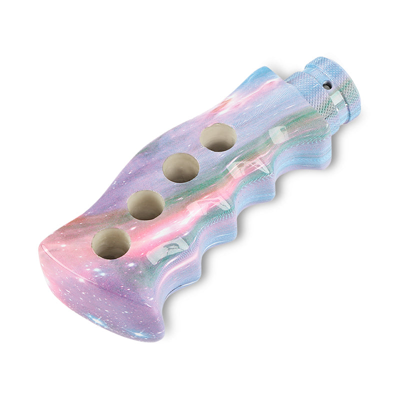 Brand New Universal Star Galaxy Slotted Pistol Grip Handle Manual Gear Shift Knob Shifter M8 M10 M12