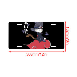 Brand New Universal 1PCS JDM ANIME NARUTO AKATSUKI CLOUD Metal Aluminum License Plate (Copy)