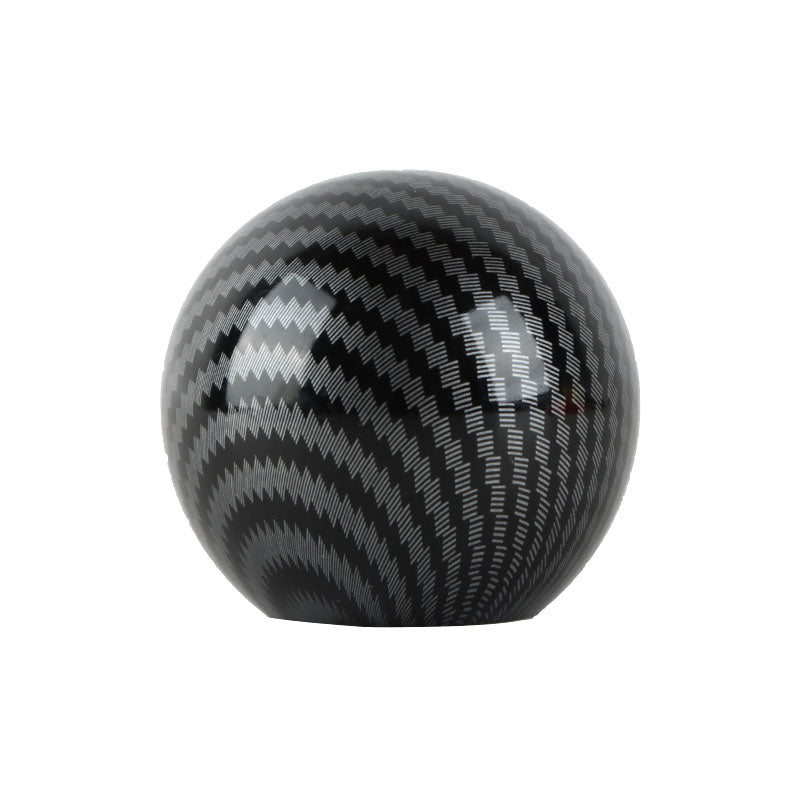 BRAND NEW UNIVERSAL MOMO JDM Aluminum Carbon Fiber Style Round Ball Manual Gear Stick Shift Knob Universal M8 M10 M12