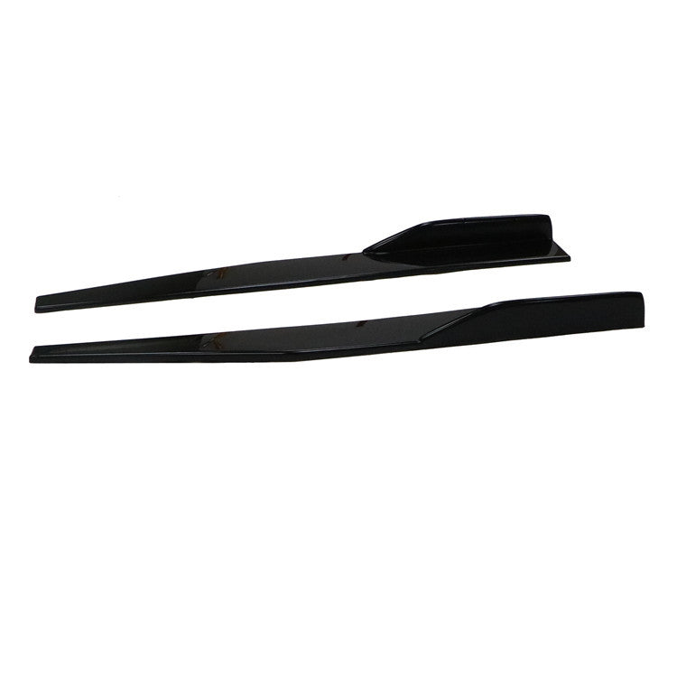 Brand New 2PCS Universal ABS Glossy Black Side Skirt Rocker Splitters Winglet Diffuser 31"X4"