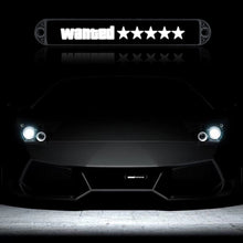 Load image into Gallery viewer, BRAND NEW 1PCS 5 STAR WANTED NEW LED LIGHT CAR FRONT GRILLE BADGE ILLUMINATED DECAL STICKER