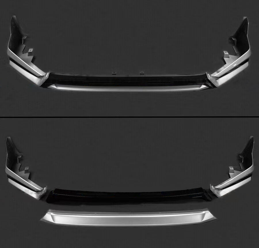 BRAND NEW 4PCS 2022-2023 Honda Civic 11th Gen Yofer Painted V3 Blk Lunar Silver Bumper Lip Splitter Kit