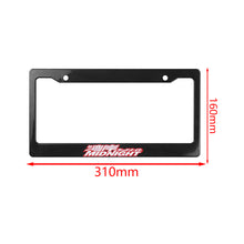 Load image into Gallery viewer, Brand New Universal 2PCS JDM MIDNIGHT ABS Plastic Black License Plate Frame
