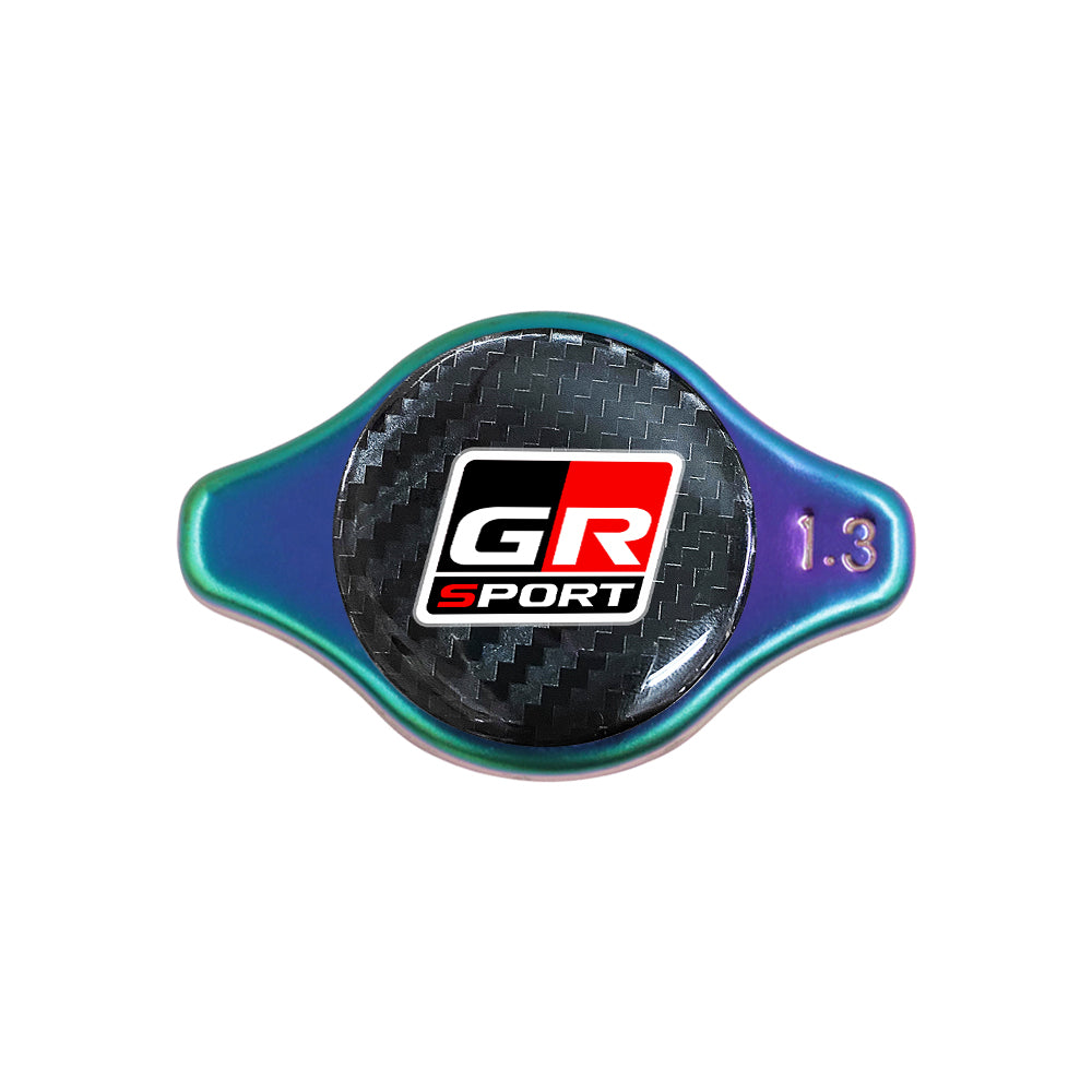 Brand New JDM 1.3bar 9mm GR SPORT Neo Chrome Racing Cap High Pressure Radiator Cap For Universal