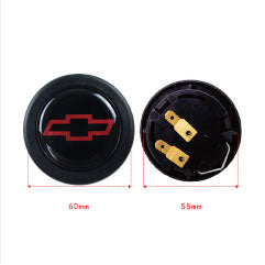 Brand New Universal Chevrolet Car Horn Button Black Steering Wheel Horn Button Center Cap