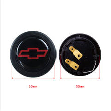 Load image into Gallery viewer, Brand New Universal Chevrolet Car Horn Button Black Steering Wheel Horn Button Center Cap