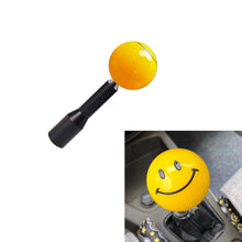 Load image into Gallery viewer, Brand New Universal JDM SMILE FACE Yellow Ball Manual Gear Stick Shift Knob M8 M10 M12 &amp; Black Shifter Extender Extension