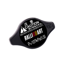 Load image into Gallery viewer, Brand New JDM 1.3bar 9mm Ralliart Racing Black Racing Cap High Pressure Radiator Cap For Mitsubishi