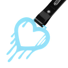Load image into Gallery viewer, Brand New Drip Heart Teal JDM TSURIKAWA Ring Subway Train Bus Handle Black Strap Charm Drift