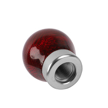 Load image into Gallery viewer, Brand New Universal Real Carbon Fiber Red Round Ball Manual Car Racing Gear Shift Knob Shifter M12 M10 M8