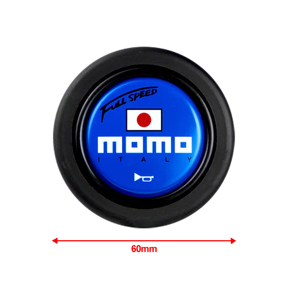 Brand New Universal Momo Car Horn Button Black Steering Wheel Center Cap W/Packaging
