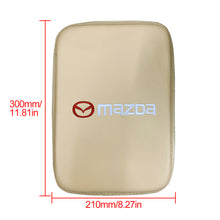 Load image into Gallery viewer, BRAND NEW UNIVERSAL MAZDA BEIGE Car Center Console Armrest Cushion Mat Pad Cover Embroidery