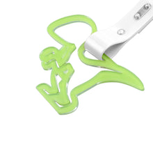 Load image into Gallery viewer, Brand New Dinosaur Green JDM TSURIKAWA Ring Subway Train Bus Handle White Strap Charm Drift
