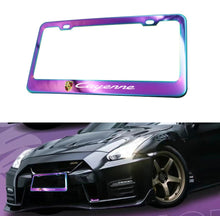 Load image into Gallery viewer, Brand New 1PCS UNIVERSAL PORSCHE CAYENNE Neo Chrome Stainless Steel License Plate Frame