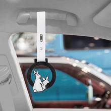 Load image into Gallery viewer, Brand New Rabbit Bunny JDM TSURIKAWA Ring Subway Train Bus White Handle Strap Charm Drift