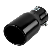 Load image into Gallery viewer, Brand New Universal Black Single Round Shape Car Exhaust Muffler Tip Straight Pipe 63mm 2.5‘’ Inlet