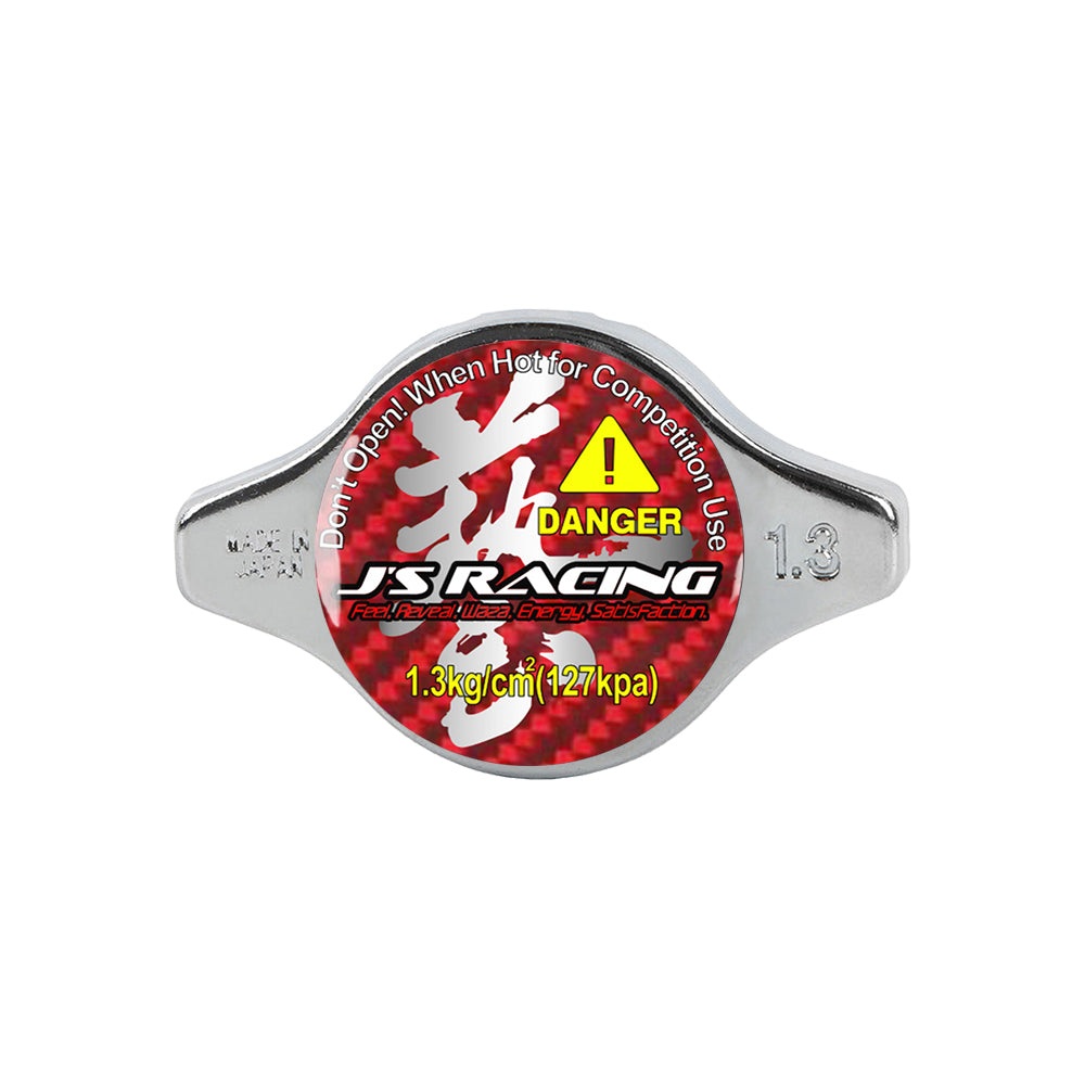 Brand New JDM 1.3bar 9mm J'S RACING Waza Chrome Racing Cap High Pressure Radiator Cap For Universal