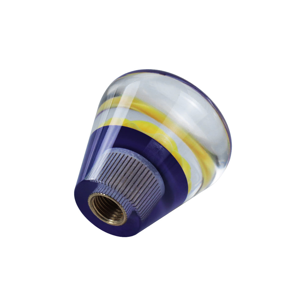 BRAND NEW JDM 50MM Universal Diamond Flower Yellow Crystal Manual Gear Stick Shift Knob Shifter M8 M10 M12