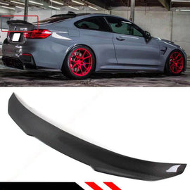 BRAND NEW 2015-2020 BMW F82 M4 2DR COUPE PSM STYLE HIGH KICK REAL CARBON FIBER TRUNK LID SPOILER WING