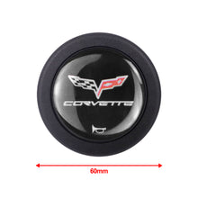 Load image into Gallery viewer, Brand New Universal Corvette Car Horn Button Black Steering Wheel Center Cap