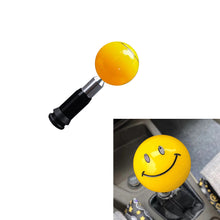 Load image into Gallery viewer, Brand New Universal JDM SMILE FACE YELLOW Round Ball Shift Knob Automatic Car Gear Shifter