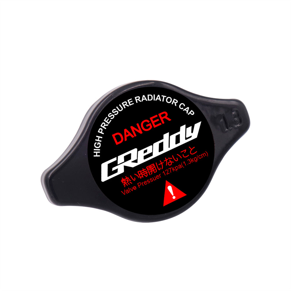 Brand New JDM 1.3bar 9mm Greddy Racing Black Racing Cap High Pressure Radiator Cap For Universal