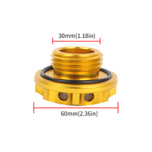 Load image into Gallery viewer, Brand New Toyota Jdm Beginner Leaf Real Carbon Fiber Sticker ALUMNIUM Gold Billet Engine Oil FILLER Cap