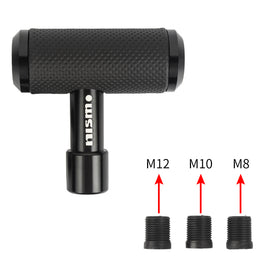 BRAND NEW NISMO BLACK Leather Car Shift Knob Aircraft Joystick Transmission Racing Gear M8 M10 M12