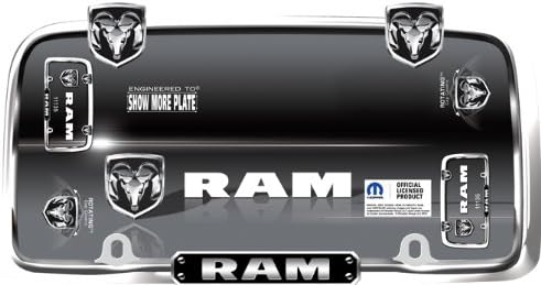 BRAND NEW Official Licensed Product Cruiser Accessories License Plate Frame RAM Logo Chrome (11135) License Pate Frame