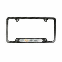 Load image into Gallery viewer, Brand New Universal 1PCS Cadillac Carbon Fiber Look Metal License Plate Frame