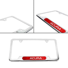 Load image into Gallery viewer, Brand New Universal 1PCS ACURA Chrome Metal License Plate Frame