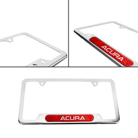 Brand New Universal 1PCS ACURA Chrome Metal License Plate Frame