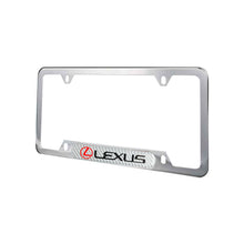 Load image into Gallery viewer, Brand New Universal 2PCS LEXUS Chrome Metal License Plate Frame