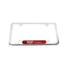 Load image into Gallery viewer, Brand New Universal 2PCS Cadillac Chrome Metal License Plate Frame