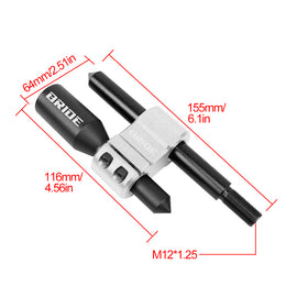 Brand New BRIDE H Type Car Shifter Knob Extension Adjustable Gear Black / Silver M12x1.25