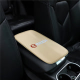 BRAND NEW UNIVERSAL MAZDA BEIGE Car Center Console Armrest Cushion Mat Pad Cover Embroidery