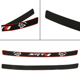 Brand New SRT Rubber Anti-Scratch Rear Guard Bumper Protector Trim Trunk Sill Cover