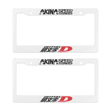 Load image into Gallery viewer, Brand New Universal 2PCS JDM INITIAL D AKINA SPEEDSTAR ABS Plastic White License Plate Frame