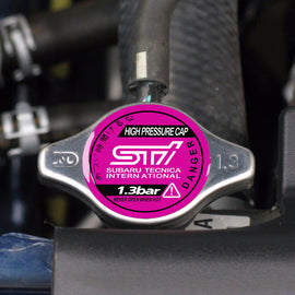 Brand New JDM 1.3bar 9mm Subaru STI Chrome Racing Cap High Pressure Radiator Cap