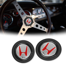 Load image into Gallery viewer, Brand New Universal Honda Car Horn Button Red Steering Wheel Center Cap W/Packaging